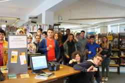 Die  Klasse der Eppstein-Schule in der Stadtbibliothek