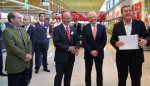 Einweihung des neuen Rewe-Markts: Rewe-Expansionsleiter Bernd Föll, Investor Albrecht Krebs und OB Claus Kaminsky. Einweihung des neuen Rewe-Markts: Rewe-Expansionsleiter Bernd Föll, Investor Albrecht Krebs und OB Claus Kaminsky.