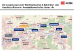 Übersicht über den geplanten Verlauf der Nordmainischen S-Bahn Übersicht über den geplanten Verlauf der Nordmainischen S-Bahn